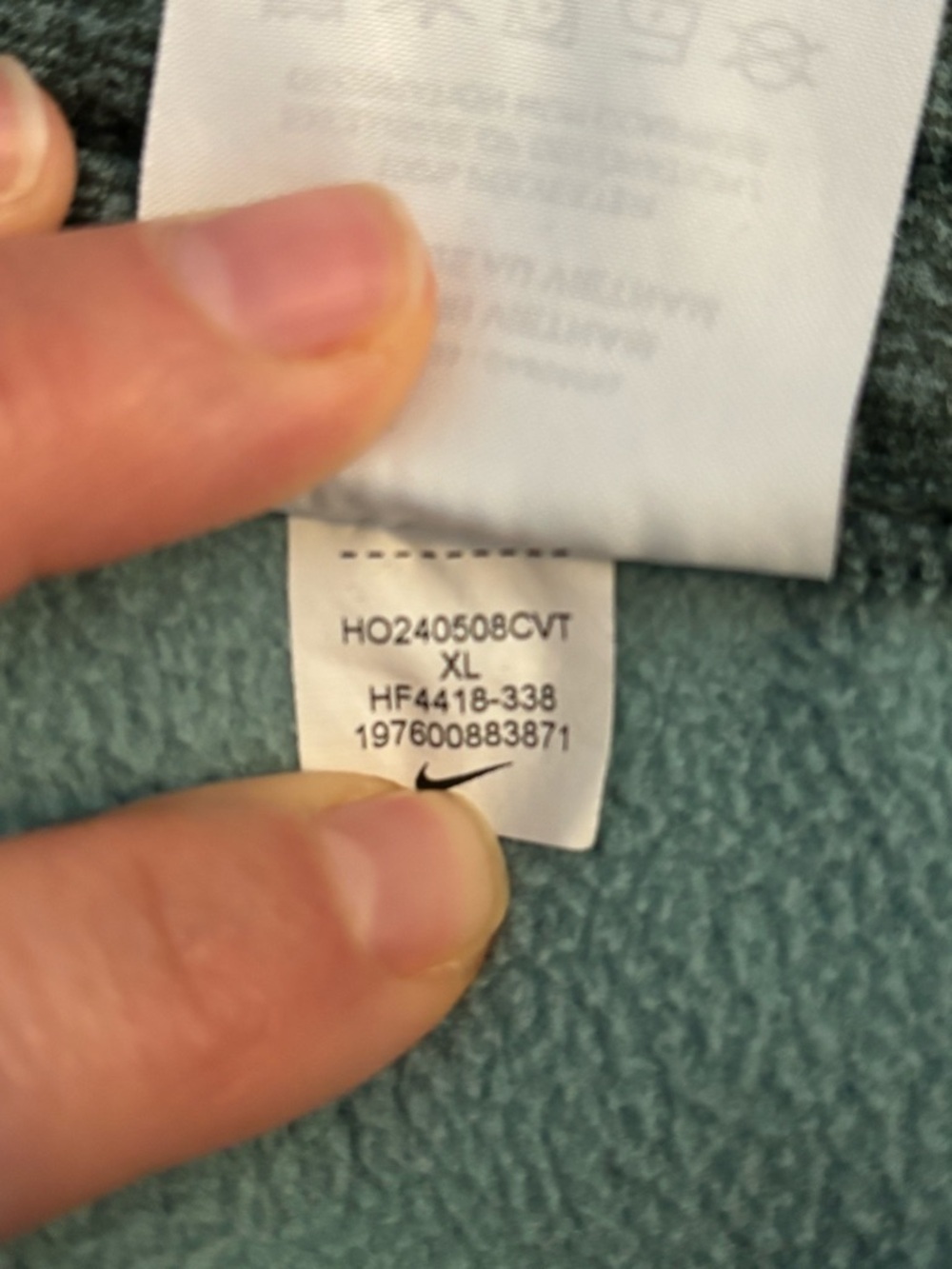 Nike Therma-FIT Sweatpants Boys XL Green Joggers Youth Athletic Pockets Cozy - Picture 7 of 8